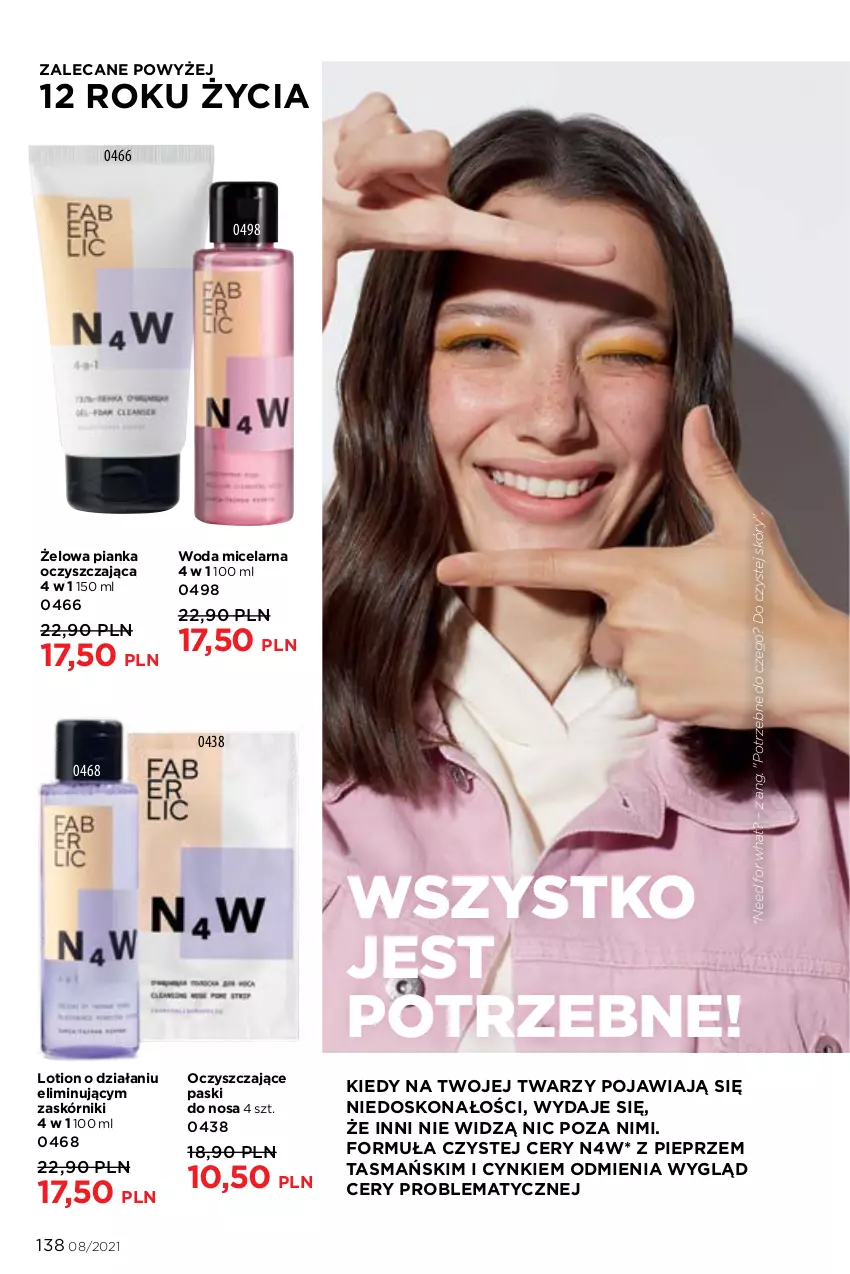 Gazetka promocyjna Faberlic - Gazetka - ważna 24.05 do 13.06.2021 - strona 138 - produkty: Cynk, Pieprz, Woda, Woda micelarna