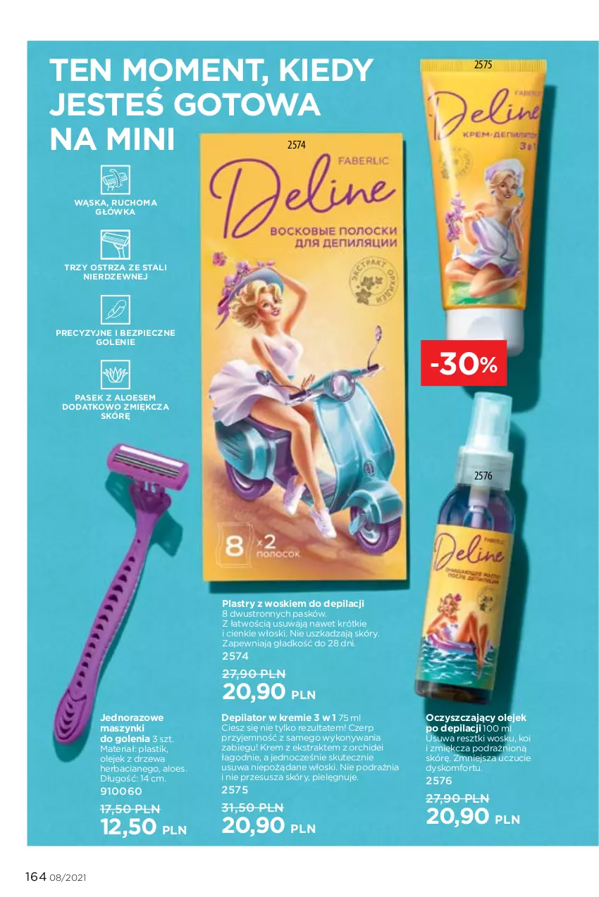 Gazetka promocyjna Faberlic - Gazetka - ważna 24.05 do 13.06.2021 - strona 164 - produkty: Depilator, Olej, Pasek, Piec