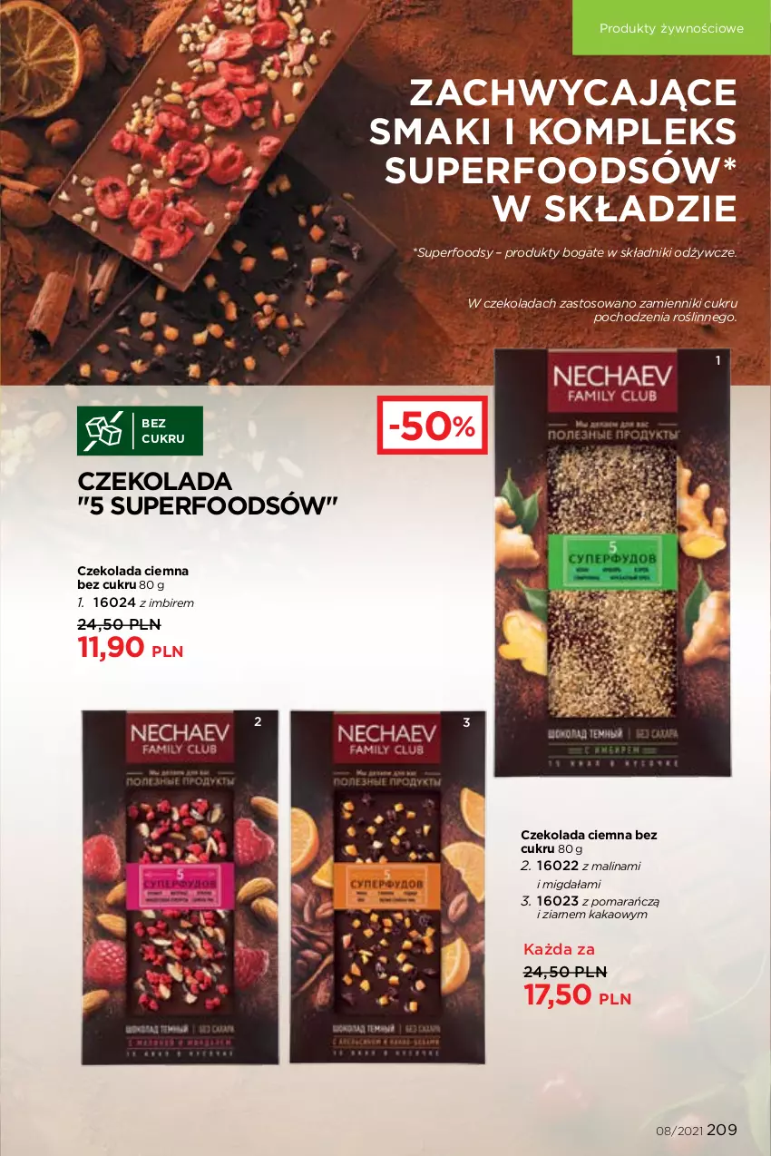 Gazetka promocyjna Faberlic - Gazetka - ważna 24.05 do 13.06.2021 - strona 209 - produkty: Czekolada, Imbir, Kakao