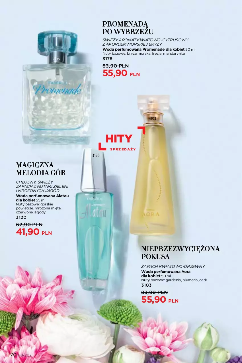 Gazetka promocyjna Faberlic - Gazetka - ważna 24.05 do 13.06.2021 - strona 70 - produkty: Bryza, Jagody, Mięta, Nuty, Perfum, Woda, Woda perfumowana