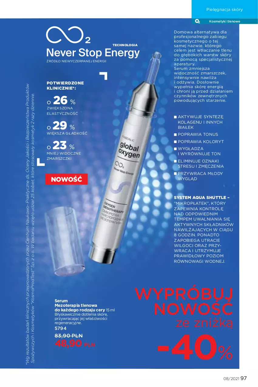 Gazetka promocyjna Faberlic - Gazetka - ważna 24.05 do 13.06.2021 - strona 97 - produkty: Kolagen, LG, Mars, Mop, Piec, Pielęgnacja skóry, Rum, Ser, Serum, Tera, Wagi