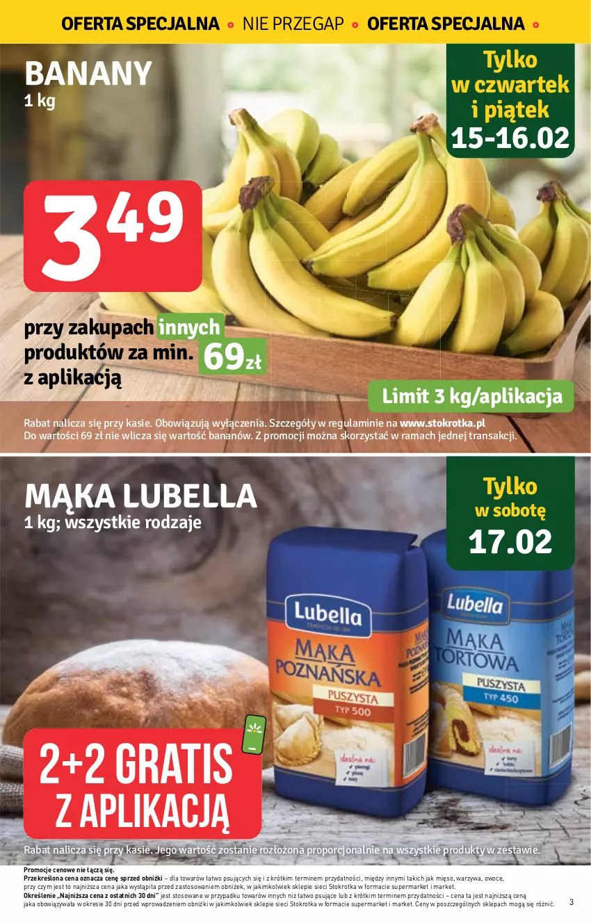 Gazetka promocyjna Stokrotka - Market - ważna 15.02 do 21.02.2024 - strona 3 - produkty: Gra, Mięso, Owoce, Por, Rama, Tran, Warzywa