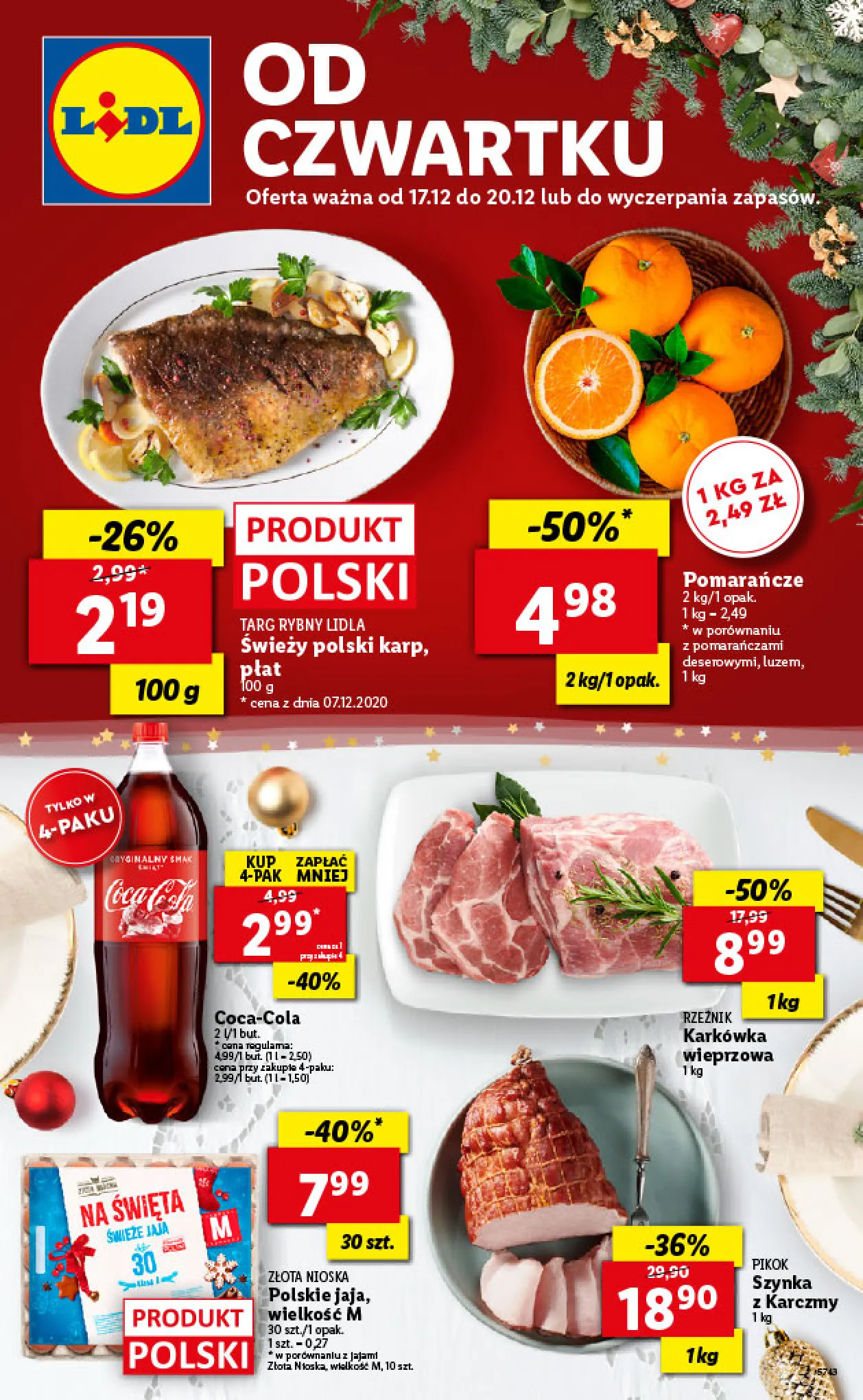 Gazetka promocyjna Lidl - Wigilia - ważna 17.12 do 20.12.2020 - strona 1