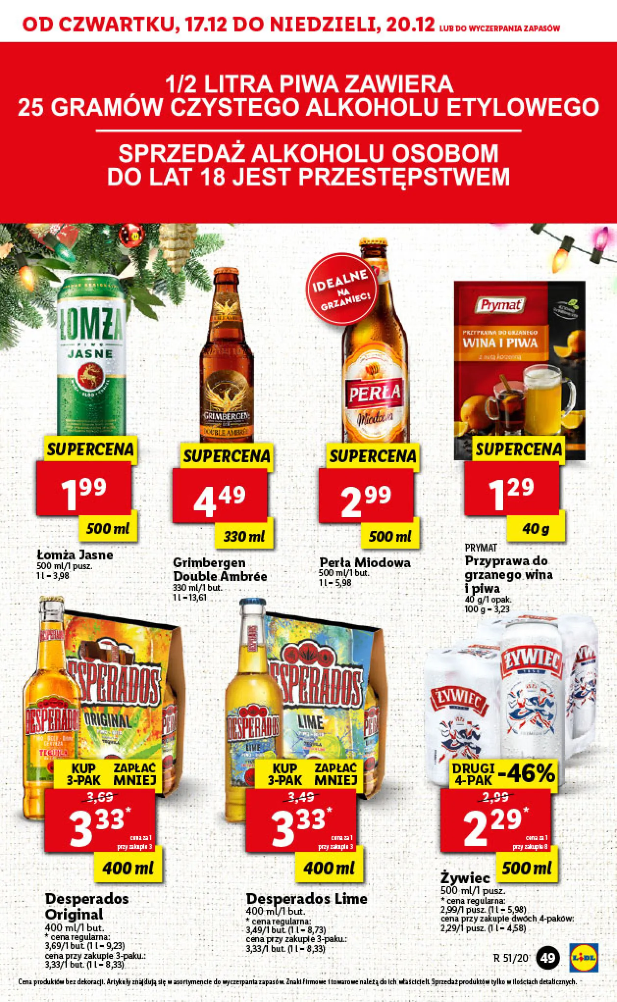 Gazetka promocyjna Lidl - Wigilia - ważna 17.12 do 20.12.2020 - strona 49