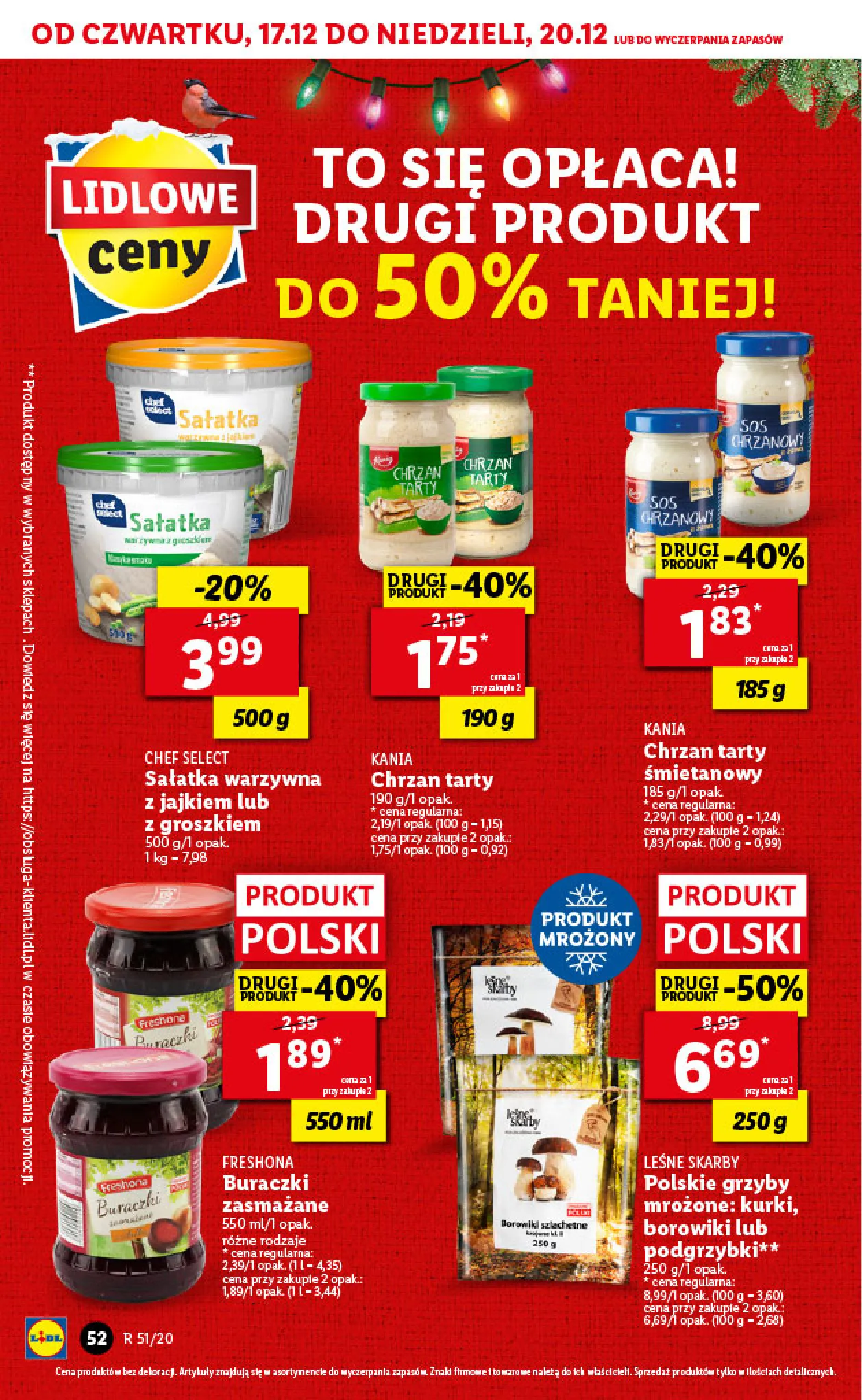 Gazetka promocyjna Lidl - Wigilia - ważna 17.12 do 20.12.2020 - strona 52