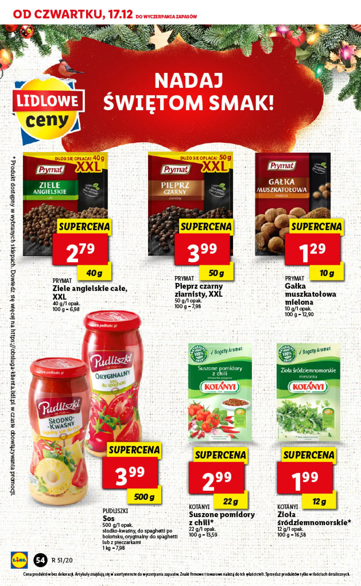 Gazetka promocyjna Lidl - Wigilia - ważna 17.12 do 20.12.2020 - strona 54