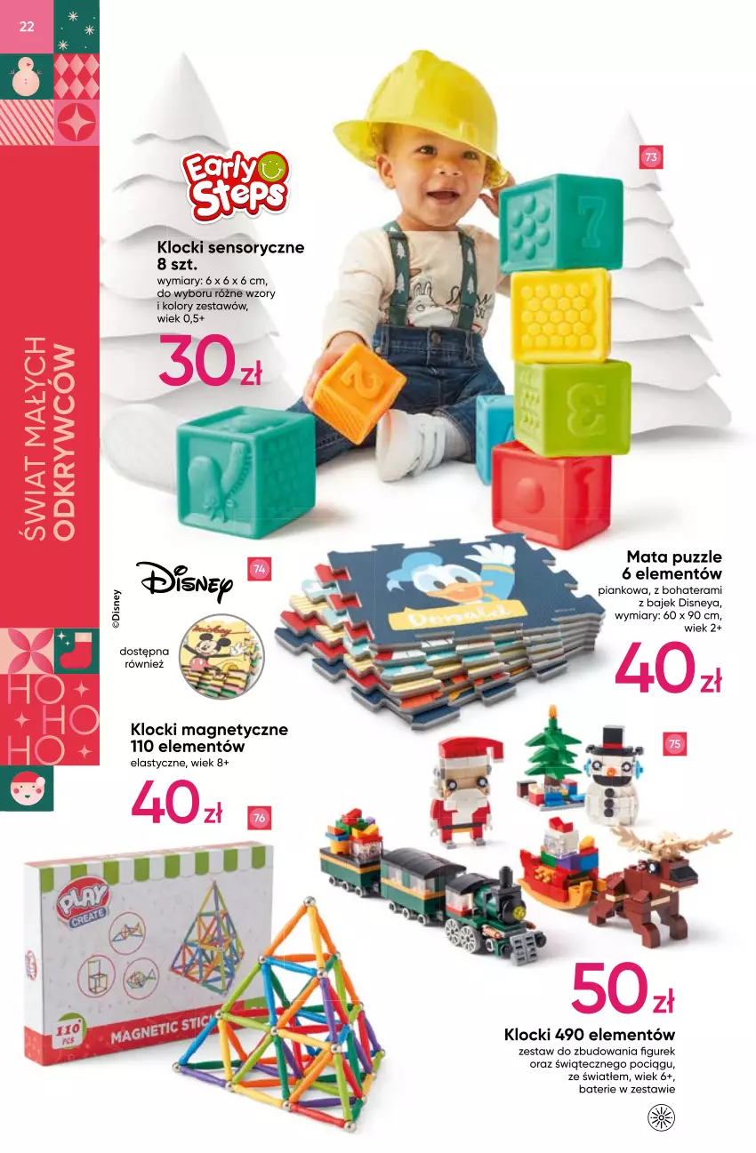 Gazetka promocyjna Pepco - Zabawki marzeń - ważna 02.11 do 28.12.2023 - strona 22 - produkty: Disney, Klocki, Pociąg, Puzzle, Tera