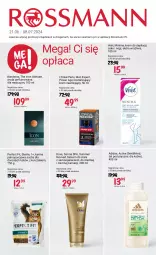 Gazetka promocyjna Rossmann - 21 czerwca - Gazetka - ważna od 08.07 do 08.07.2024 - strona 1 - produkty: Woda perfumowana, Kurczak, Krem nawilżający, Por, Balsam do ciała, Perfum, Adidas, Dove, Krem do depilacji, L’Oréal, Veet, Woda