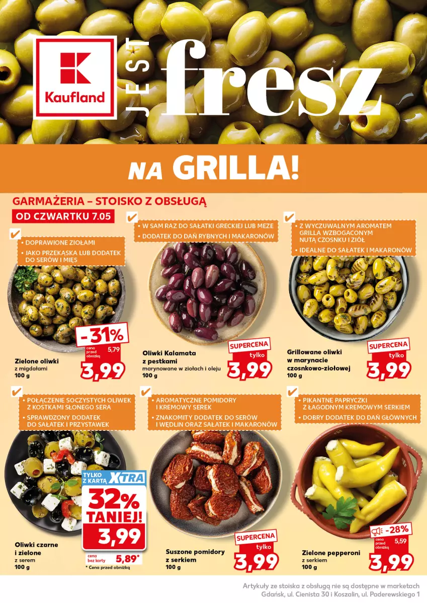Gazetka promocyjna Kaufland - Mocny Start - ważna 11.05 do 13.05.2026 - strona 18 - produkty: Grill, Olej, Oliwki, Oliwki czarne, Oliwki zielone, Pomidory, Ser, Suszone pomidory