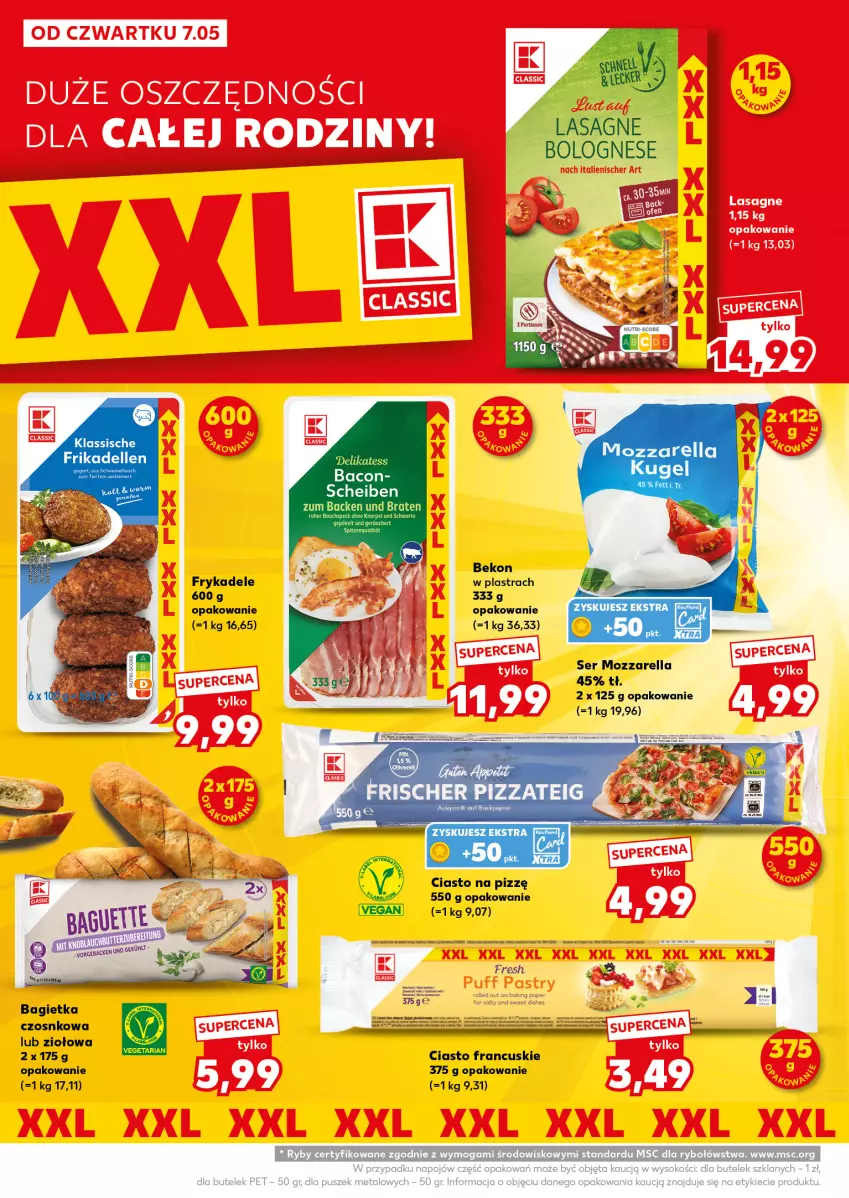 Gazetka promocyjna Kaufland - Mocny Start - ważna 11.05 do 13.05.2026 - strona 6 - produkty: Bagietka, Bagietka czosnkowa, Beko, Ciasto francuskie, Dell, Lasagne, Mozzarella, Pizza, Ser