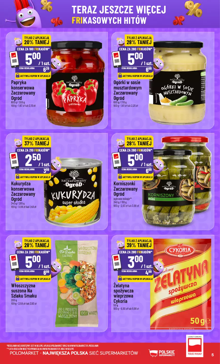 Gazetka promocyjna PoloMarket - Katalog Frikasów od 12.08 - ważna 12.08 do 18.08.2026 - strona 5 - produkty: Kukurydza, Mus, Ogród, Papryka, Ser, Sos, Tera