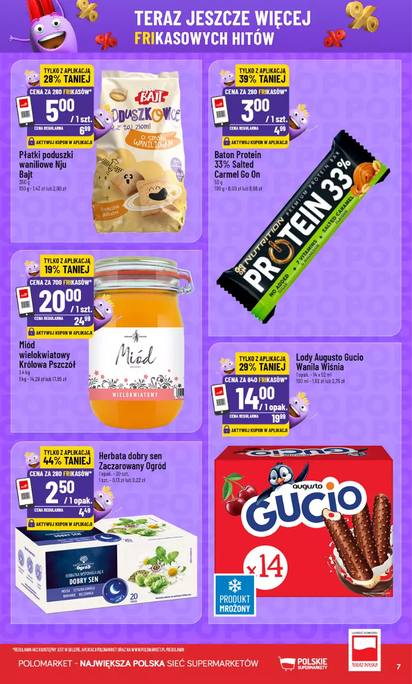 Gazetka promocyjna PoloMarket - Katalog Frikasów od 12.08 - ważna 12.08 do 18.08.2026 - strona 7 - produkty: Baton, Herbata, LG, Lody, Miód, Ogród, Tera, Top