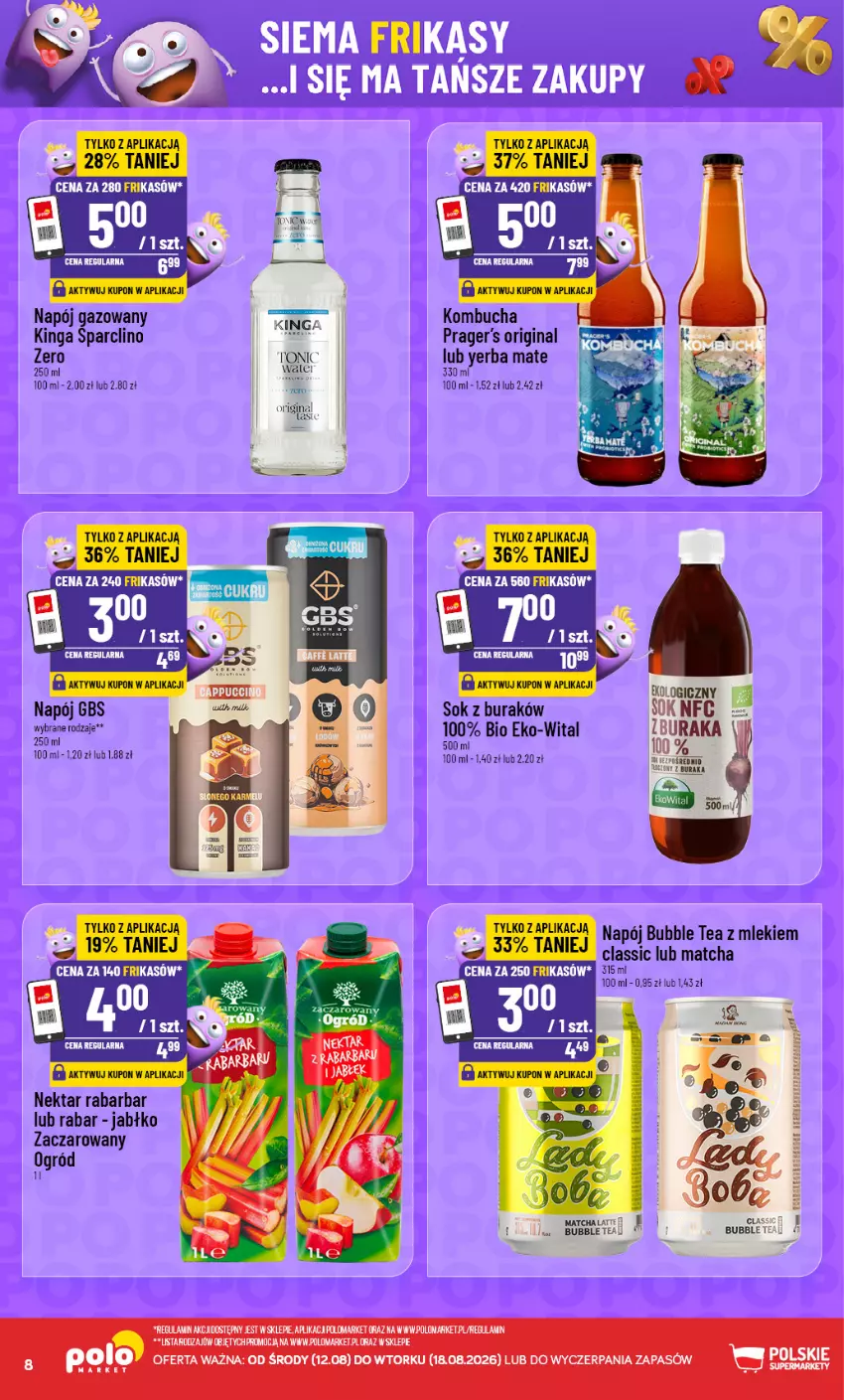 Gazetka promocyjna PoloMarket - Katalog Frikasów od 12.08 - ważna 12.08 do 18.08.2026 - strona 8 - produkty: Clin, Gin, Napój, Nektar, Ogród, Sok