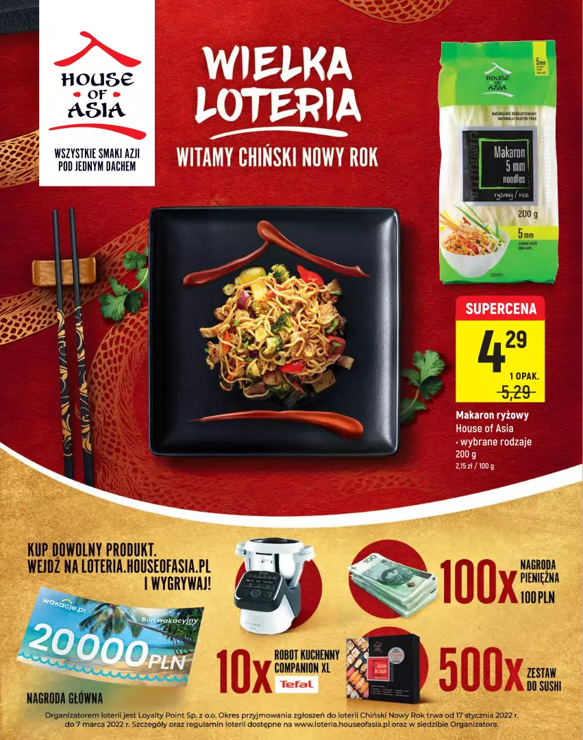 Gazetka promocyjna Intermarche - Warto - ważna 18.01 do 31.01.2022 - strona 10 - produkty: House of Asia, LG, Makaron, Makaron ryżowy, Robot, Ryż