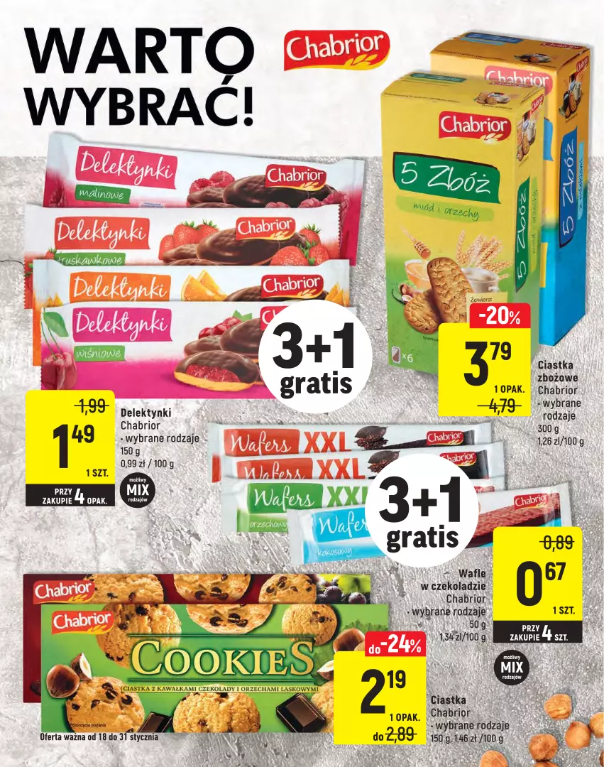 Gazetka promocyjna Intermarche - Warto - ważna 18.01 do 31.01.2022 - strona 14 - produkty: Chabrior, Ciastka