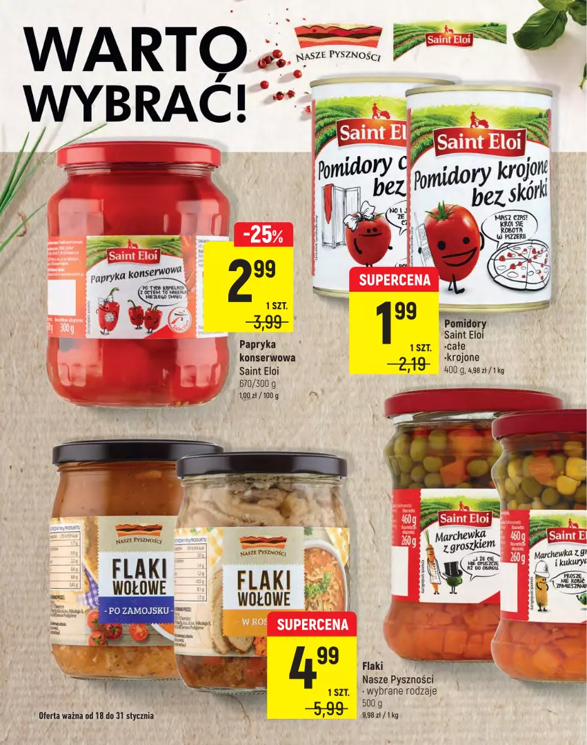 Gazetka promocyjna Intermarche - Warto - ważna 18.01 do 31.01.2022 - strona 8 - produkty: Flaki, Pomidory, Ser