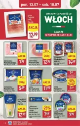 Gazetka promocyjna Aldi - Smakowita podróż do Włoch - Gazetka - ważna od 18.07 do 18.07.2026 - strona 2 - produkty: Mozzarella, Ser, Gra, Smakowita, Mortadella, Oliwki, Prosciutto, Mascarpone, Dell