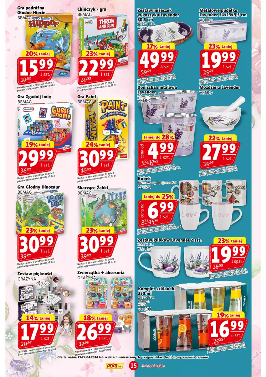 Gazetka promocyjna Prim Market - ważna 23.05 do 29.05.2024 - strona 15 - produkty: BIC, Dinozaur, Gra, Kosz, Kubek, Pudełko, Wiko