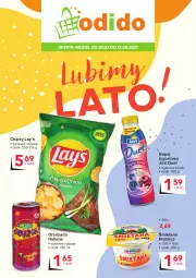 Gazetka promocyjna Odido - Lubimy LATO! - Gazetka - ważna od 12.08 do 12.08.2021 - strona 1 - produkty: Piątnica, Jogurt, Chipsy, Napój jogurtowy, Oranżada, Hellena, Lay’s, Napój