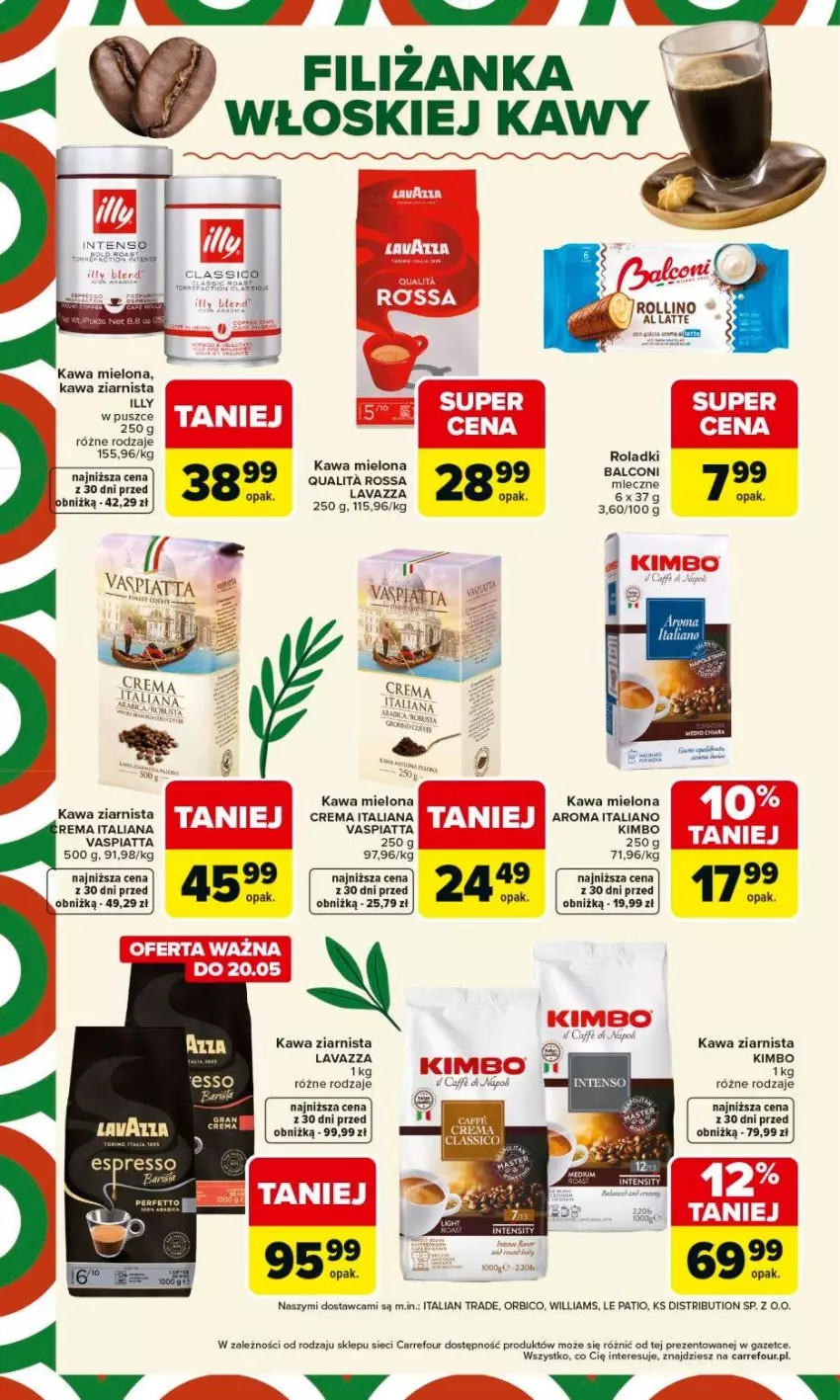 Gazetka promocyjna Carrefour - Gazetka Kuchnia włoska - ważna 18.05 do 30.05.2026 - strona 12 - produkty: Alcon, BIC, Fa, Filiżanka, Gra, HP, Iams, Kawa, Kawa mielona, Kawa ziarnista, Lavazza, Okno