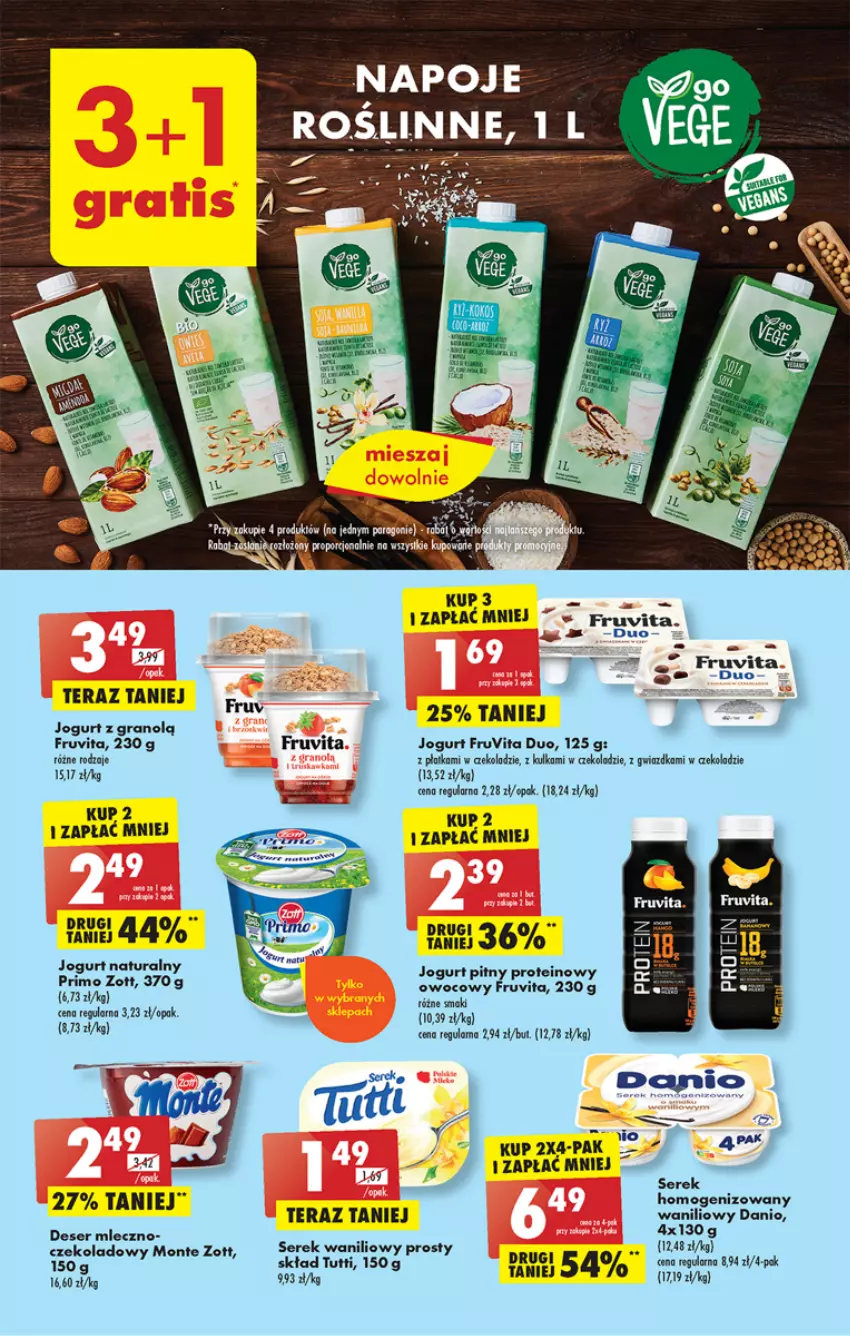 Gazetka promocyjna Biedronka - ważna 10.04 do 15.04.2023 - strona 23 - produkty: Deser, Fa, Gra, Jogurt, Jogurt naturalny, Jogurt pitny, Monte, Ser, Serek, Tera, Zott