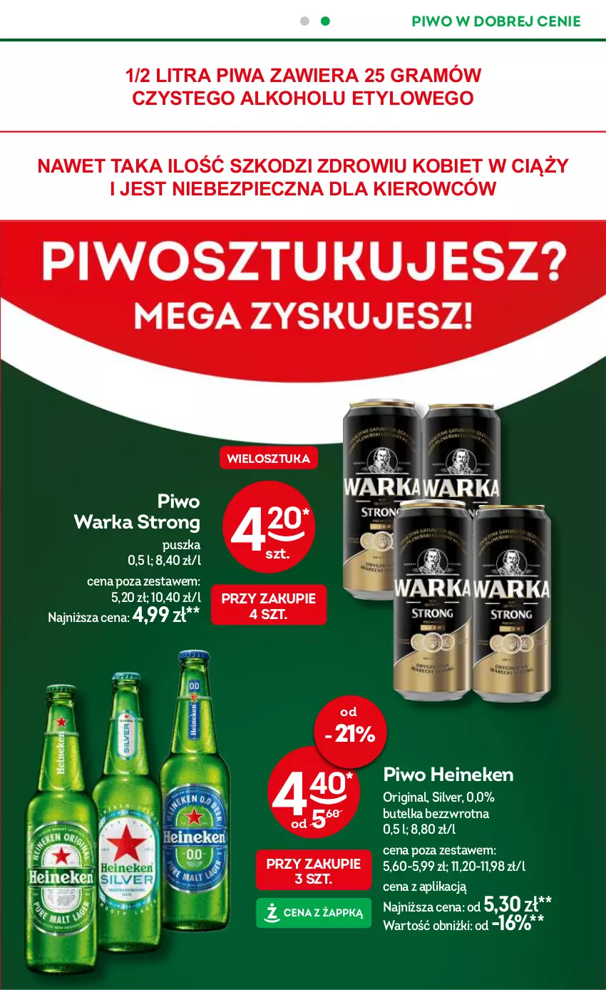 Gazetka promocyjna Żabka - ważna 02.01 do 14.01.2025 - strona 21 - produkty: Gin, Gra, Heineken, Piec, Piwa, Piwo, Warka