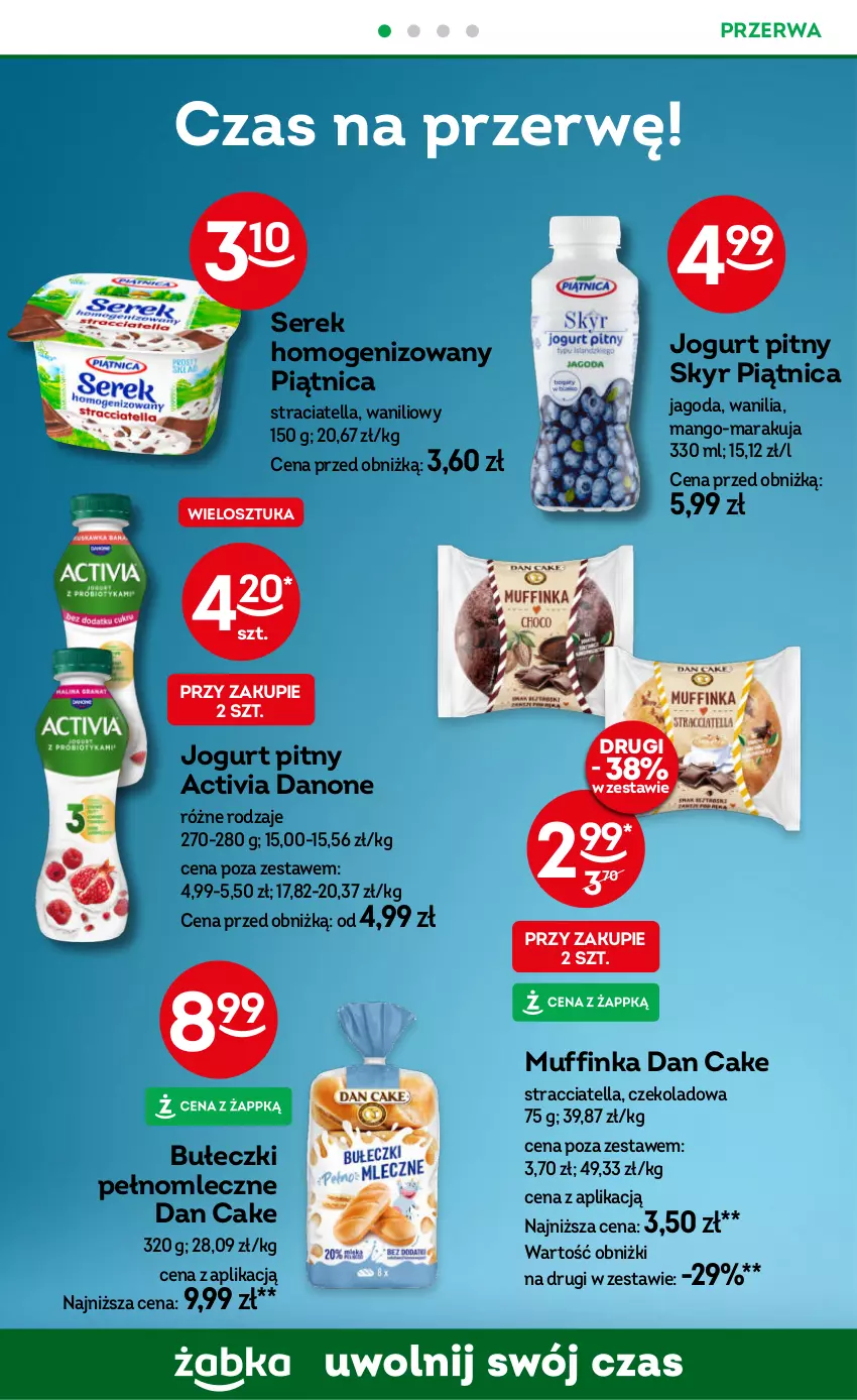 Gazetka promocyjna Żabka - ważna 02.01 do 14.01.2025 - strona 36 - produkty: Activia, Bułeczki, Dan Cake, Danone, Inka, Jogurt, Jogurt pitny, Mango, Piątnica, Ser, Serek, Serek homogenizowany