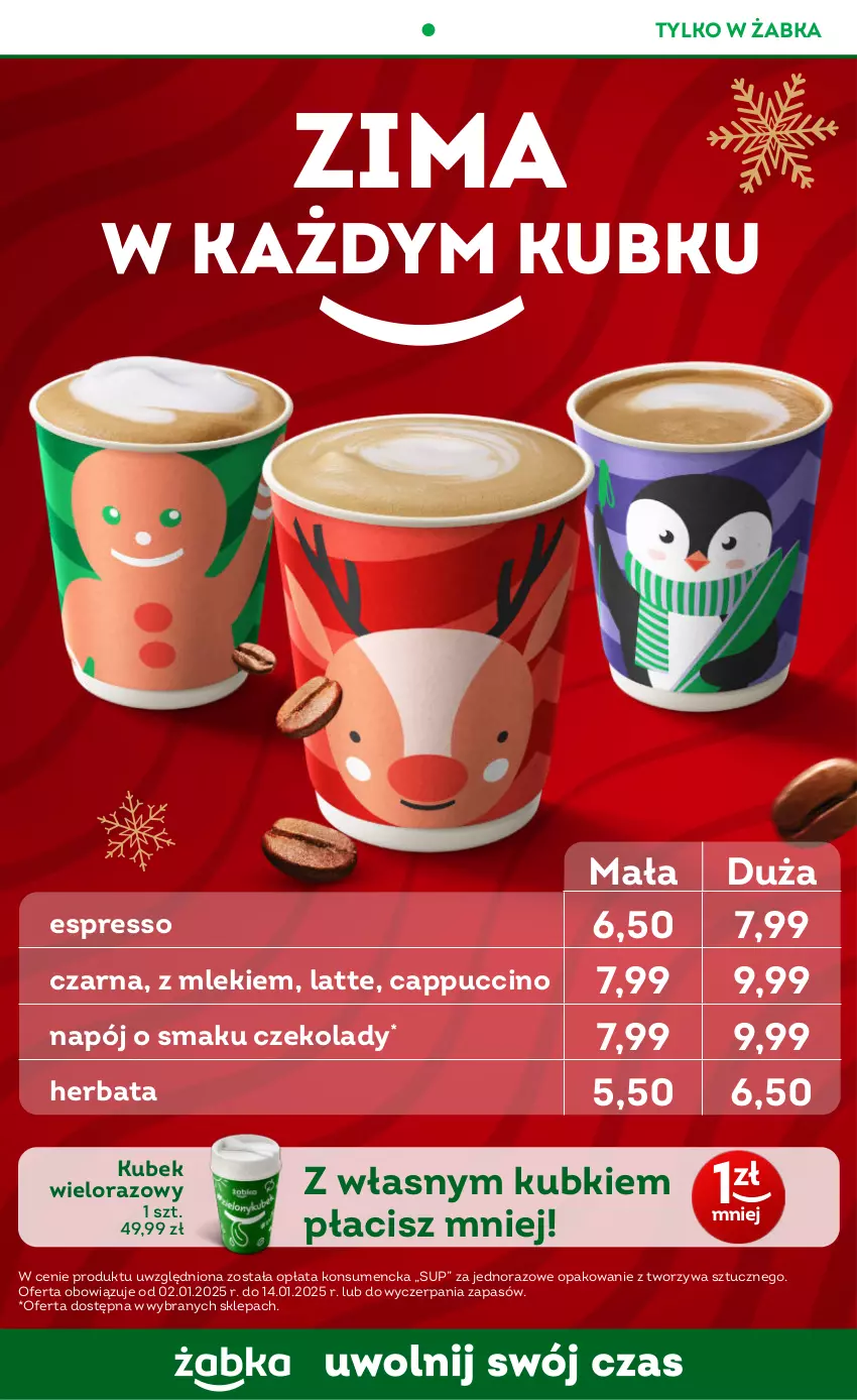 Gazetka promocyjna Żabka - ważna 02.01 do 14.01.2025 - strona 41 - produkty: Cappuccino, Herbata, Kubek, Napój