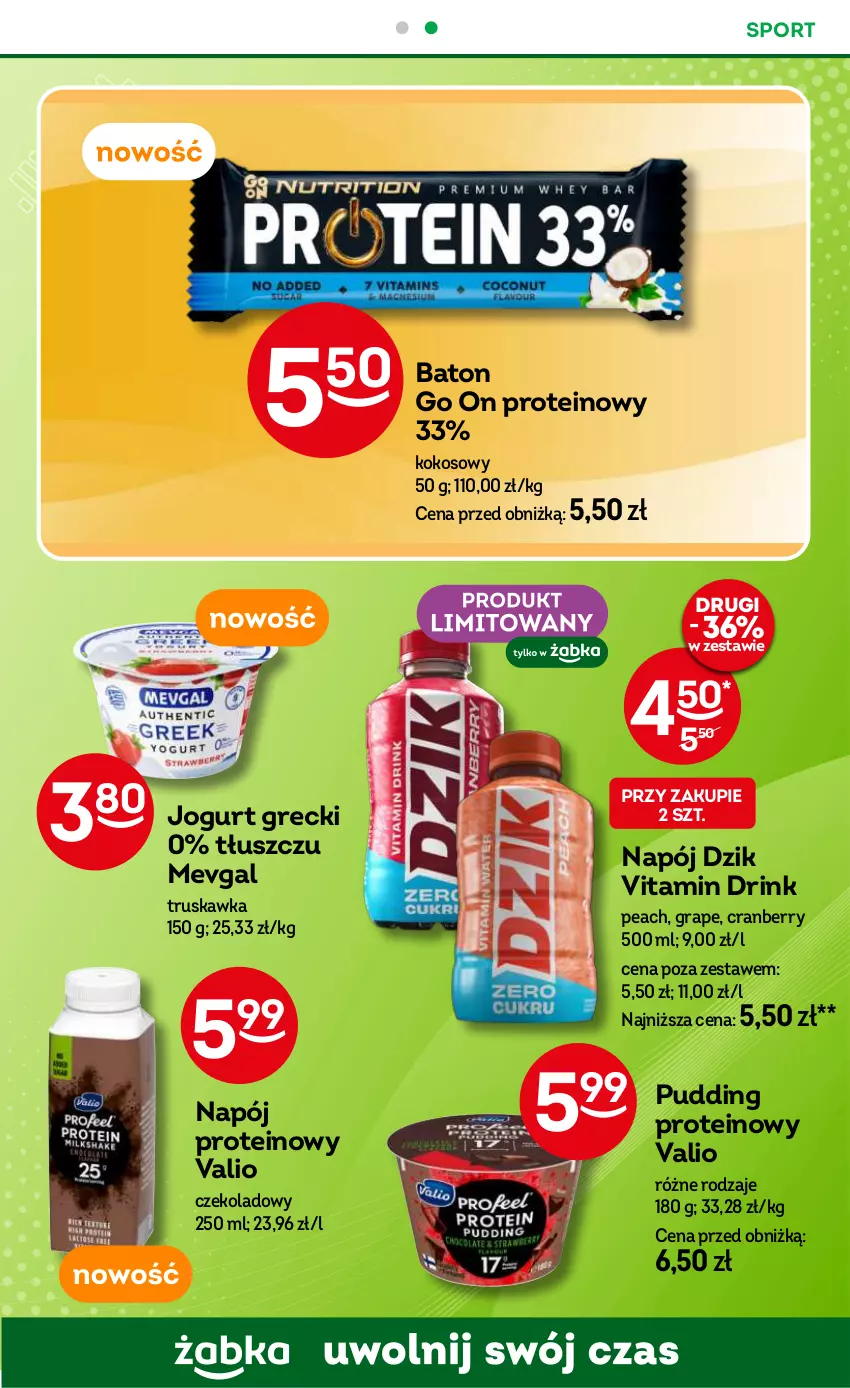 Gazetka promocyjna Żabka - ważna 02.01 do 14.01.2025 - strona 43 - produkty: Baton, Gra, Jogurt, Kokos, Napój, Por, Pudding, Sport