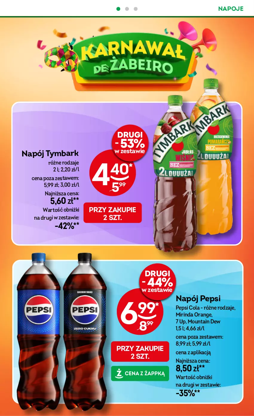 Gazetka promocyjna Żabka - ważna 02.01 do 14.01.2025 - strona 6 - produkty: Mirinda, Napój, Napoje, Pepsi, Tymbark