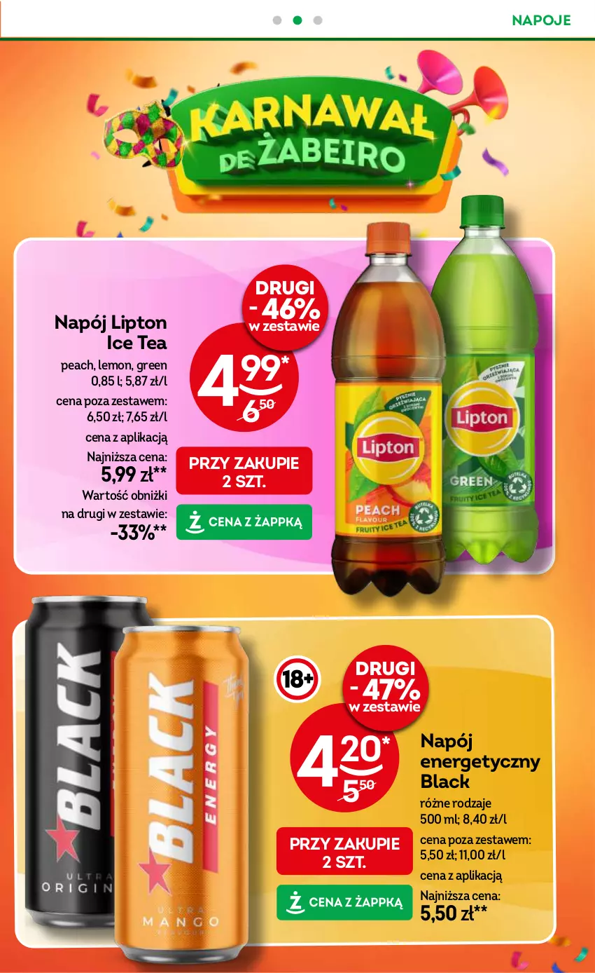 Gazetka promocyjna Żabka - ważna 02.01 do 14.01.2025 - strona 7 - produkty: Ice tea, Lack, Lipton, Napój, Napój energetyczny, Napoje