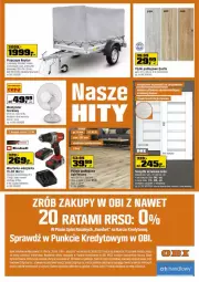 Gazetka promocyjna Obi - Ogród wielu możliwości - Gazetka - ważna od 24.05 do 24.05.2021 - strona 20 - produkty: Sos, Por, Skrzydło drzwiowe, Biurko, Tera, Warka, Tarka, Wkręt, Wkrętarka, Drzwi, Akumulator, Fa