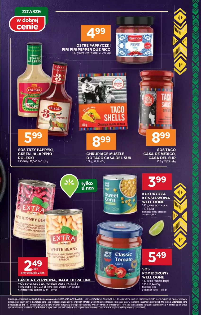 Gazetka promocyjna Stokrotka - Market - ważna 30.10 do 05.11.2025 - strona 17 - produkty: Fa, Fasola, Kukurydza, Kukurydza konserwowa, Mięso, Mus, Owoce, Ser, Sos, Sos pomidorowy, Warzywa