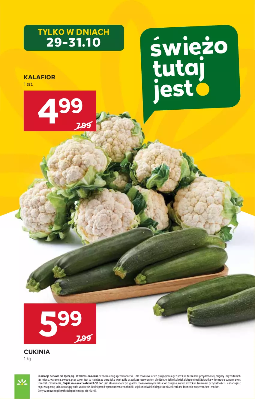 Gazetka promocyjna Stokrotka - Market - ważna 30.10 do 05.11.2025 - strona 8 - produkty: HP, Kalafior