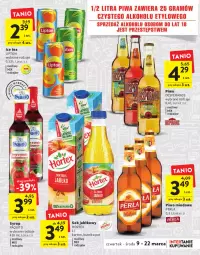 Gazetka promocyjna Intermarche - Gazetka Intermarche - Gazetka - ważna od 22.03 do 22.03.2023 - strona 17 - produkty: Piwo, Sok, Ice tea, Desperados, Perła, Sok jabłkowy, Lipton, Syrop, Hortex