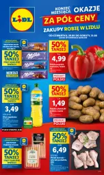 Gazetka promocyjna Lidl - GAZETKA - Gazetka - ważna od 31.08 do 31.08.2024 - strona 1 - produkty: Kurczak, Papryka czerwona, Parówki, Papryka, Ziemniaki, Wazon, PIKOK, Olej rzepakowy, Olej, Milka