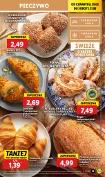 Gazetka promocyjna Lidl - GAZETKA - Gazetka - ważna od 31.08 do 31.08.2024 - strona 21 - produkty: Piec, Por, Croissant, Rogal, Pieczywo, Chleb, Woda, Bułka