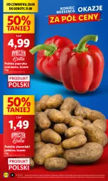 Gazetka promocyjna Lidl - GAZETKA - Gazetka - ważna od 31.08 do 31.08.2024 - strona 6 - produkty: Papryka czerwona, Papryka, Ziemniaki