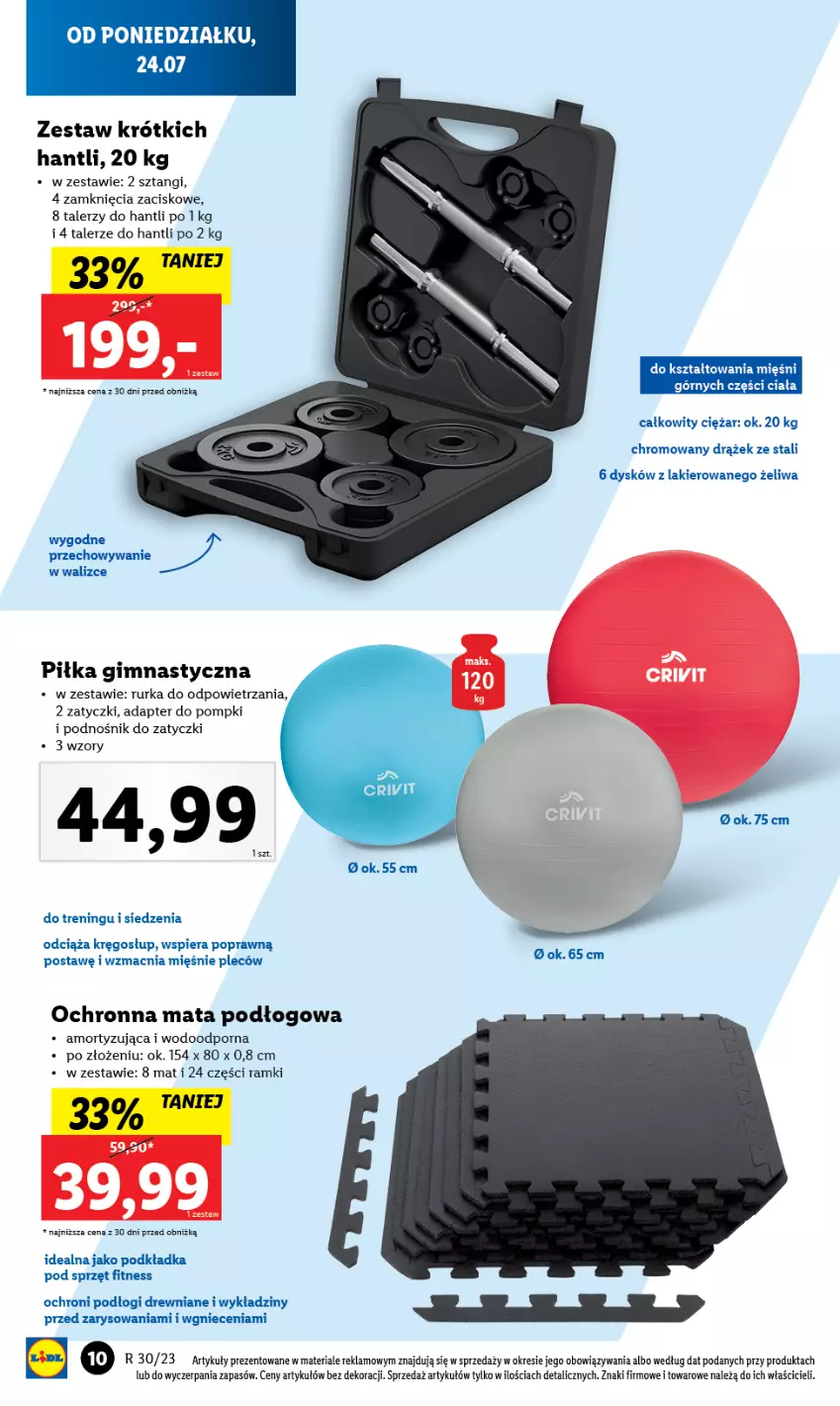 Gazetka promocyjna Lidl - GAZETKA - ważna 24.07 do 29.07.2023 - strona 10 - produkty: Lakier, Mata podłogowa, Podkład, Podkładka, Por, Talerz