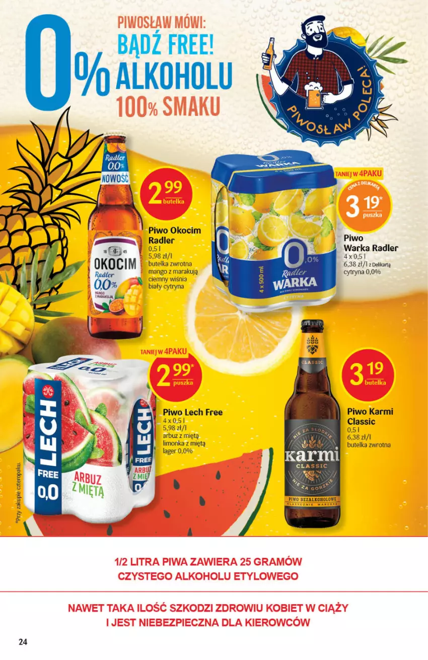 Gazetka promocyjna Delikatesy Centrum - Gazetka DC01 n.fresh - ważna 05.01 do 12.01.2022 - strona 24 - produkty: Arbuz, Karmi, Koc, Mango, Piwo, Radler, Warka