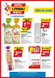 Gazetka promocyjna Lewiatan - Gazetka - ważna od 14.08 do 14.08.2024 - strona 1 - produkty: Ryż, Wafle, Bagietka, Mleko