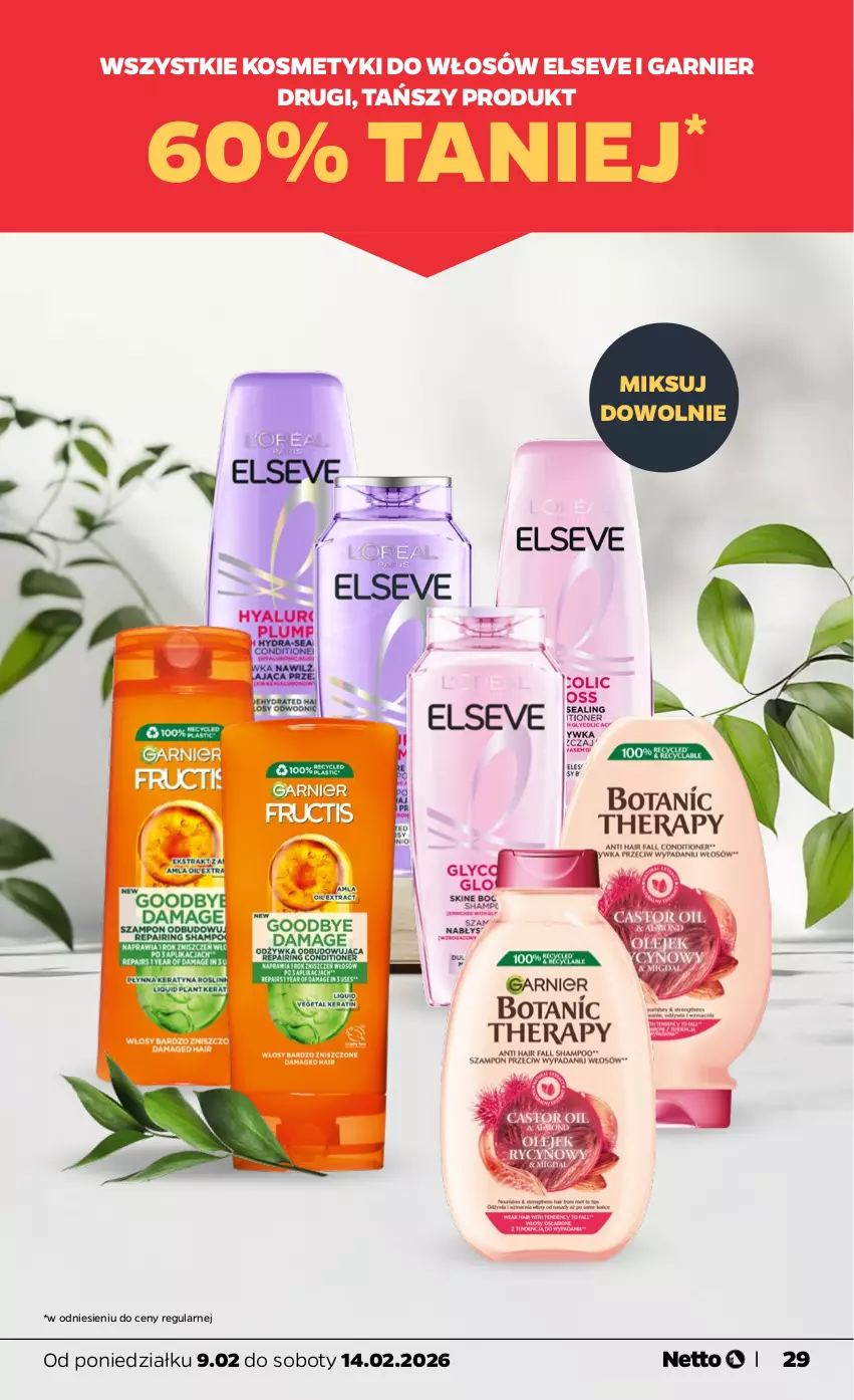 Gazetka promocyjna Netto - Od Poniedziałku - ważna 09.02 do 14.02.2026 - strona 29 - produkty: Elseve, Garnier