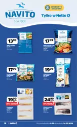Gazetka promocyjna Netto - Od Poniedziałku - Gazetka - ważna od 14.02 do 14.02.2026 - strona 18 - produkty: Polędwica, Sos, Filet z morszczuka, Produkty mrożone, Krewetki, Mintaj, Dorsz