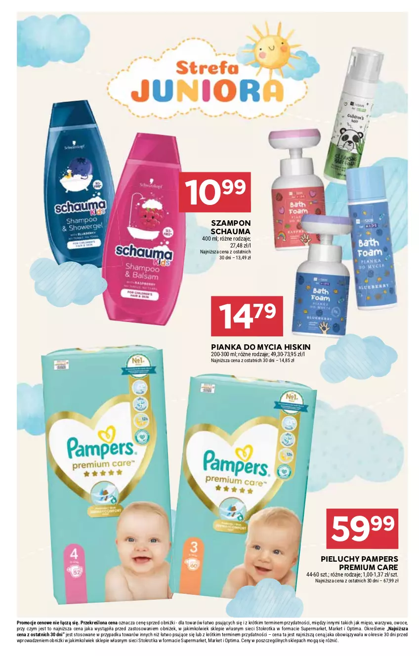 Gazetka promocyjna Stokrotka - Market - ważna 09.04 do 15.04.2026 - strona 25 - produkty: Mięso, Optima, Owoce, Pampers, Pieluchy, Schauma, Szampon, Warzywa
