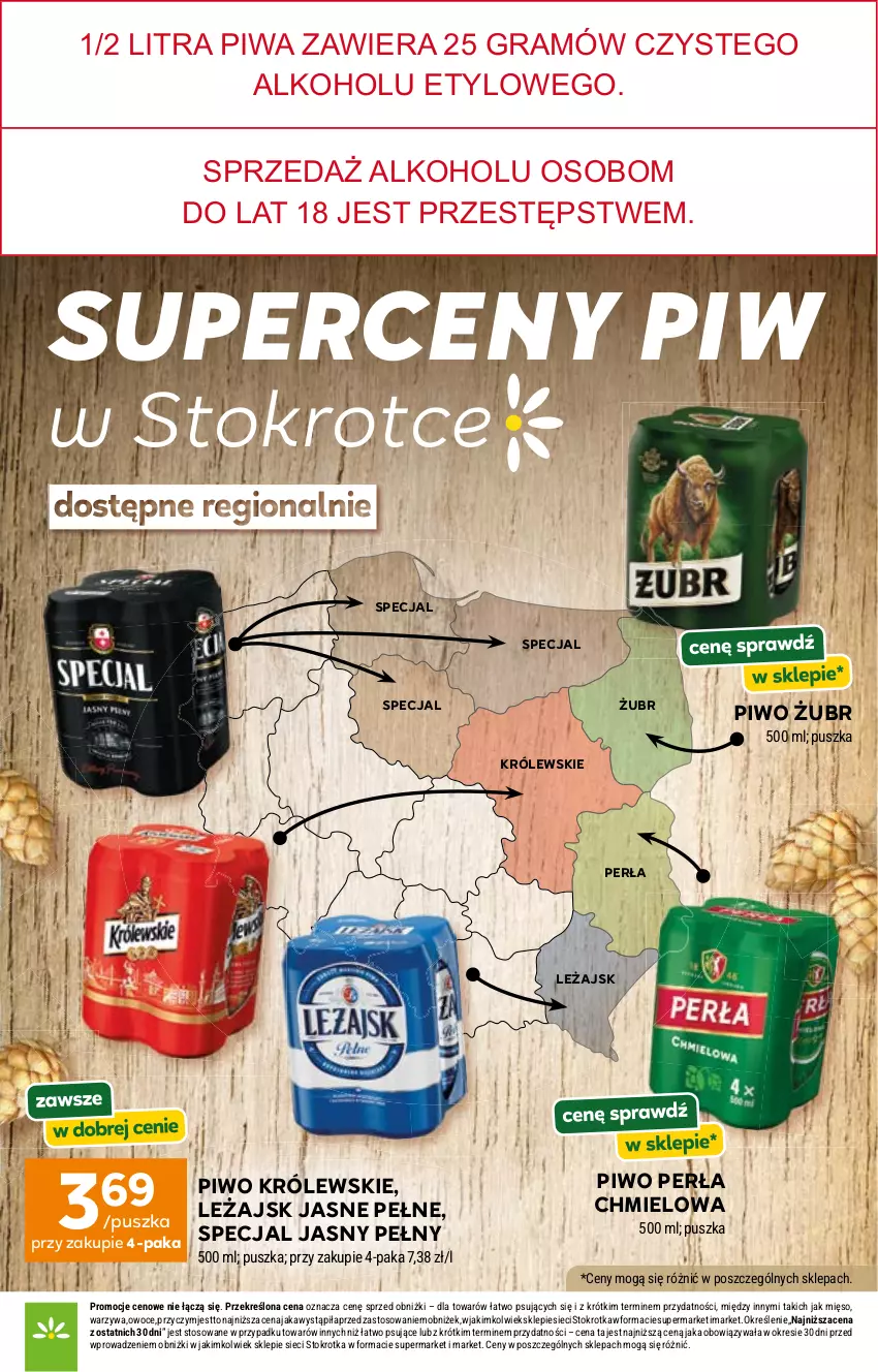 Gazetka promocyjna Stokrotka - Market - ważna 09.04 do 15.04.2026 - strona 5 - produkty: Gra, Królewski, Mięso, Owoce, Perła, Piwa, Piwo, Warzywa