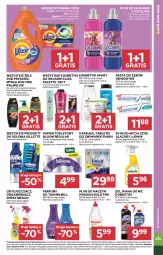 Gazetka promocyjna Stokrotka - Market - Gazetka - ważna od 15.04 do 15.04.2026 - strona 21 - produkty: Palette, Ludwik, Domestos, Odkamieniacz, Warzywa, Gra, Coccolino, Palmolive, Papier, Finish, Tablet, Perfum, Pasta do zębów, Taft, Papier toaletowy, Optima, Vizir, Odtłuszczacz, Mleczko, Płyn do płukania, Gillette, Owoce, Płyn do mycia, Lazur, Sensodyne, Mięso