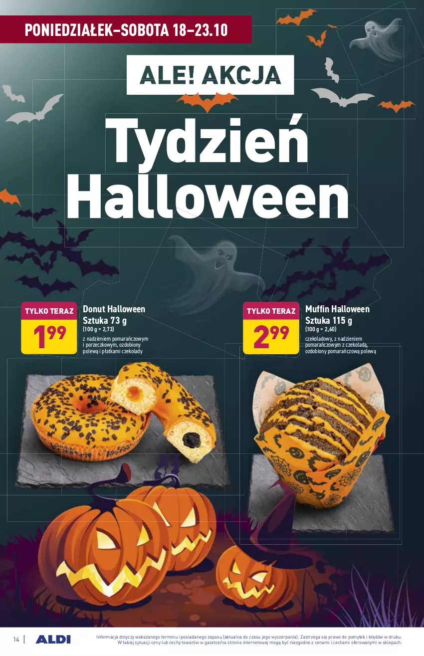 Gazetka promocyjna Aldi - ważna 18.10 do 23.10.2021 - strona 14 - produkty: Donut, Por, Tera