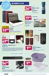 Gazetka promocyjna Aldi - Gazetka - ważna od 23.10 do 23.10.2021 - strona 34 - produkty: Piec, Top, Przewód, Rust, Worki na śmieci, Sejf, LANA, Panasonic, Silan, Lampa LED, Baterie alkaliczne, Worki na śmiec, Bateria, Komputer, Lampa, Miska, Listwa