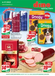 Gazetka promocyjna Dino - Gazetka - Gazetka - ważna od 11.01 do 11.01.2022 - strona 1 - produkty: Napój energetyczny, Red Bull, Kawa mielona, Kawa, Napój, Sucha karma