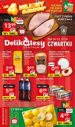 Gazetka promocyjna Delikatesy Centrum - NOWA GAZETKA Delikatesy Centrum od 8 lutego! 8-14.02.2024 - Gazetka - ważna od 14.02 do 14.02.2024 - strona 1 - produkty: Kurczak, Pączek, Krakus, Ser, Rum, Tarczyński, Mola